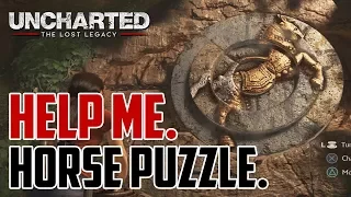 Uncharted The Lost Legacy : Horse Ring Dial Matching Puzzle Solution