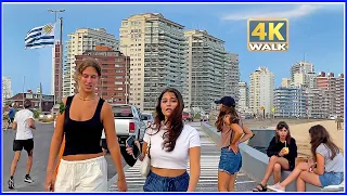 【4K】WALK Emir Beach Punta del Este URUGUAY UY Travel vlog