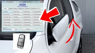 Coding auto folding side mirrors VW by vcds Chinese