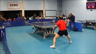 Westchester Table Tennis Center Nov 2018 Open Singles Final  Sharon Alguetti vs Kai Zhang