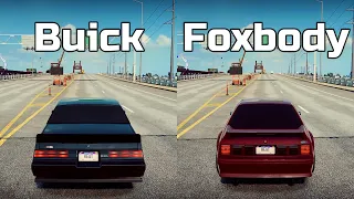 NFS Heat: Buick Grand National vs Ford Mustang Foxbody - Drag Race