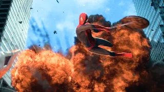 스파이더맨 vs 라이노 전투 엔딩 장면 | 어메이징 스파이더맨 2 (The Amazing Spider-Man 2, 2014) [4K]