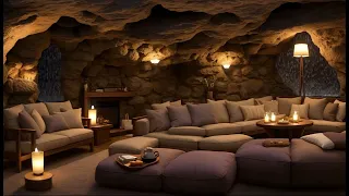 Cozy Forest Cave House with Ultimate Rain and Thunder Bliss