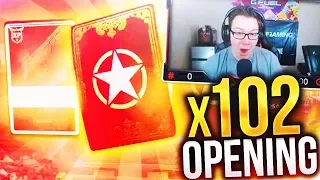 LUCKIEST SUPPLY DROP OPENING EVER! (Call of Duty WW2 BIGGEST SUPPLY DROP OPENING x102 Supply Drops)
