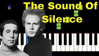 The Sound Of Silence - Simon & Garfunkel Easy Piano Tutorial