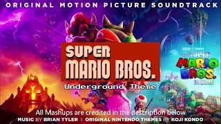 The SMB Movie Level Complete Track but mixed with Ultimate Mashups from each referenced music