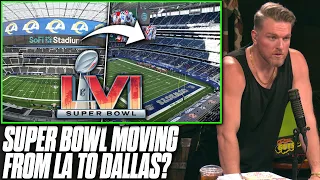 Is The Super Bowl Getting Moved From LA To Dallas Over Another Lockdown? | Pat McAfee Reacts