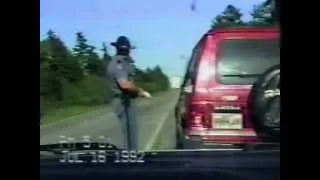 Maine State Police Confrontation with Speeding Driver (HE IS NOT HAPPY)