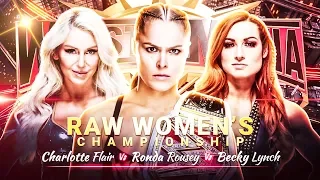 WWE 2K19 : WrestleMania 35 Ronda Rousey Vs Charlotte Flair Vs Becky Lynch | WWE 2k19 Gameplay 60fps