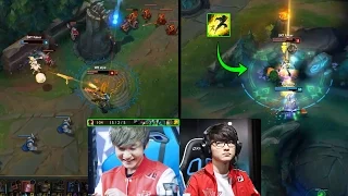 SKT FAKER TILT & PEANUT LEE SIN CARRY | 2017 MSI Group Stage Highlights (League of Legends)