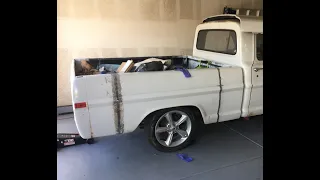 1971 F100 Long Bed to Short Bed Conversion - Bed Positioning / Mounting Prep