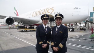 Female pilots fly Emirates A380 for International Women's Day | Emirates Airline