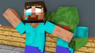 Monster School : FUNNY ZOMBIE APOCALYPSE ALL EPISODE Challenge - Minecraft Animation