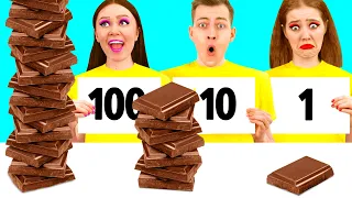 100 Слоев Еды Челлендж | Забавные Лайфхаки с Едой от 4Teen Challenge