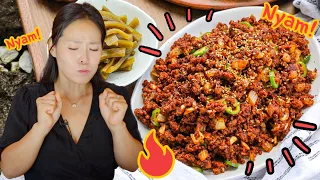 🥢Asian at Home | Spicy Ground Beef Bulgogi |  Easy & Delicious Korean Dish | Asian at Home Recipe