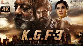 KGF Chapter 3 Full Movie Hindi Yash SanjayDutt Raveena TISrinidhi Prashanth Neel VijayKiragandur