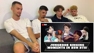 JUNGKOOK SINGING MOMENTS IN RUN BTS | MTF ZONE REACTS