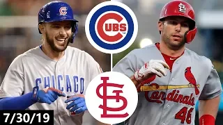 Chicago Cubs vs St. Louis Cardinals Highlights | July 30, 2019 (2019 MLB Season)