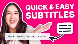 How to Add Subtitles to Video - Quick & Easy!!!