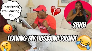 LEAVING MY HUSBAND A GOODBYE LETTER PRANK **BAD IDEA** (HE CRIED)💔