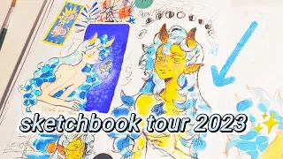 sketchbook tour but i'm in my blue era | 2023