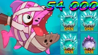 54 000 Subscribers Eatme.io Hungry fish fun game Открываем легендарные аквариумы