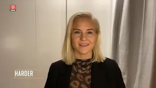 Pernille Harder short interview (translated) at Sport 2020