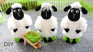🐑 ВЕСЕЛЫЕ ОВЕЧКИ ИЗ БУМАЖНОЙ ВТУЛКИ 🐏 Funny Sheep from a paper roll 🐑