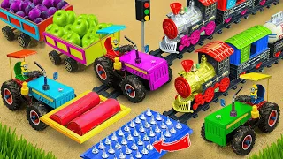 Top diy tractor making mini train transporting gasoline for petrol pump 23| water pump cleaning cow