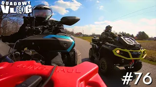 #76 - Dragrace, Cf Moto 1000 vs. CanAm Outlander 1000, Na przełaj ( quad vlog test )