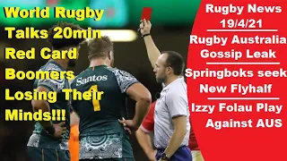 Rugby News 19/Apr 20min Red Card Debate. Izzy Folau Set To Vs Wallabies. Rugby Australia In Dumpster