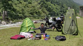 Motorcycle Camping Guide For Beginners 🤗 ( Camp Setup, Food,Tips & Essentials )