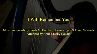 "I Will Remember You", a Sarah McLachlan song arranged for the harp by Anne Crosby Gaudet