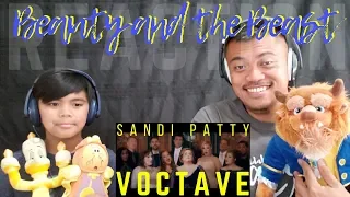 SANDY PATTY & VOCTAVE singing Beauty and the Beast | Disney REACTION vids with Jah Boy & Bruddah Sam