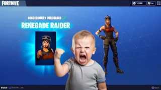 Kids ACCIDENTALLY BUYING SKINS in Fortnite!