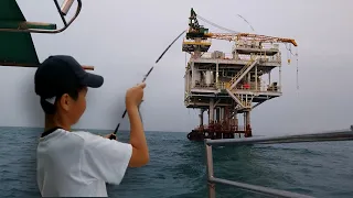 mancing di pengeboran minyak karawang | rig ardjuna