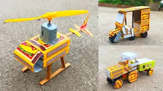 Diy 3 Amazing Toy Ideas | Matchbox Toys Helicopter - Tractor with Trolley - Tempo | DIY