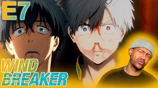 INSANE FIGHT! 🔥🔥 SAKURA HOLDS HIS OWN!! | First Time Watching Wind Breaker Episode 7 (reaction)