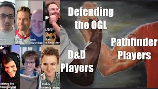 D&D, Pathfinder, RPG YouTubers UNITE against WOTC's draft new "OGL" #opendnd