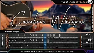 Careless Whisper - George Michael - Cover (Fingerstyle Guitar) + TABS Tutorial