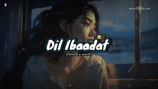 Dil Ibaadat [Slowed+Reverb] - Pritam & KK || Tum Mile || Sk Lofi 💫👀|| Textauodio || Imraan Hashmi ❤️