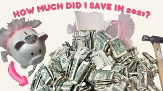 HOW MUCH DID I SAVE? | 2021 $1/$5 SAVINGS CHALLENGE | COUNT MONEY WITH ME | @SAVINGALLMYCOINS