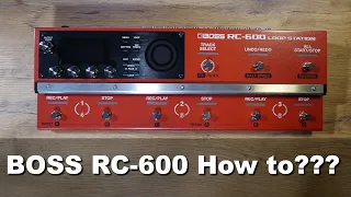 BOSS RC-600 LOOP STATION - How to loop using 3 TRACKS. Tutorial for beginners.