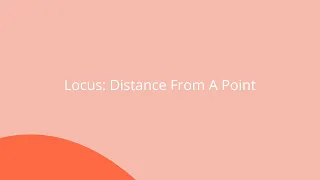 Locus: Distance From A Point - GCSE Maths (9-1)