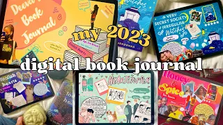 my 2023 digital book journal!📖🎨🌟| how i started + reading journal flip through