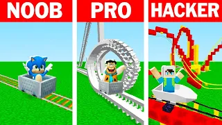 NOOB VS PRO VS HACKER KOCAMAN HIZ TRENİ YAPI KAPIŞMASI - ⚠️ Minecraft