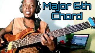 How to play major 6th Chord - Bass lesson by Gilberto