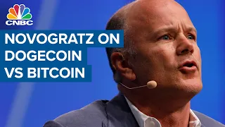 Mike Novogratz explains the difference between dogecoin and bitcoin