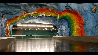 МЕТРО В СТОКГОЛЬМЕ: ЭКСКУРСИЯ. Stockholm metro. The Stockholm Underground Stockholms tunnelbana