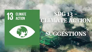 SUSTAINABLE DEVELOPMENT GOALS - 13 CLIMATE ACTION